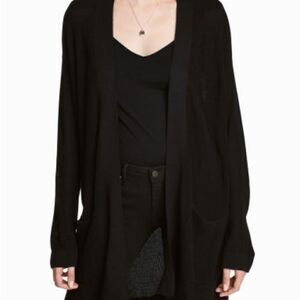 H&M Ribbed Black Cardigan